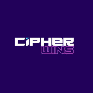 CipherWins-Logo in lila und weiß.